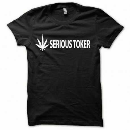 Tee shirt Serious Toker blanc/noir