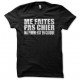 Tee shirt soyez cool avec moi ma femme est enceinte noir