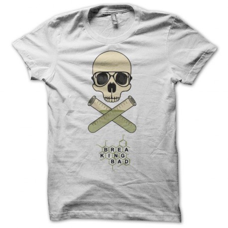 Tee shirt Breaking bad Heisenberg crâne blanc