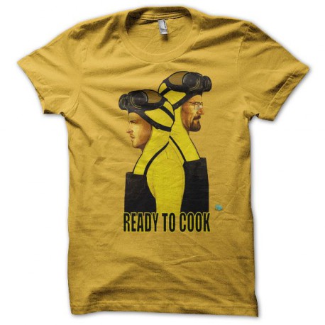 Tee shirt Breaking bad Heisenberg Pinkman ready to cook jaune