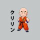 T-shirt Krilin クリリン dragon ball gray