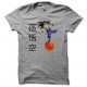 Tee shirt Son Goku boule de cristal 孫悟空 dragon ball gris