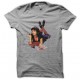 Tee shirt Pulp Fiction Mia Wallace Uma Thurman gris