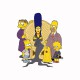 camiseta La Familia Addams Simpsons blanco