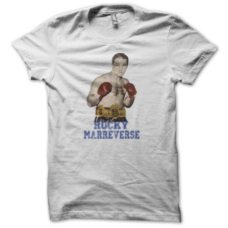 Tee shirt boxe Rocky Marreverse blanc
