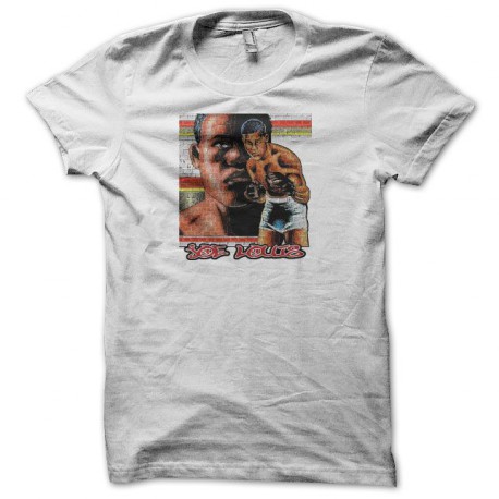 Tee shirt boxe Joe Louis blanc