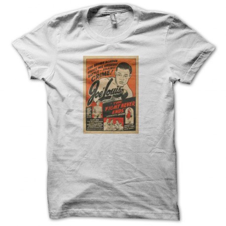 Tee shirt boxe Joe Louis movie blanc