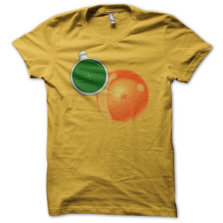 camiseta radar bola cristal dragon ball amarillo