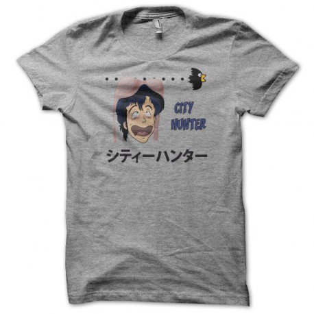 camiseta City Hunter Nicky Larson シティーハンター sostén gris