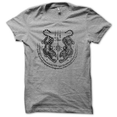 Tee shirt Muay Thai yan suea koo ยันเสือกู gris