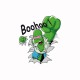 Tee shirt Homer simpson parodie hulk blanc