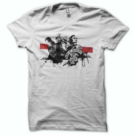 Tee shirt Sons Of Anarchy mc family noir/blanc