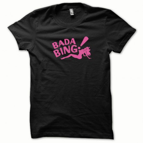 Tee shirt Bada Bing rose/noir