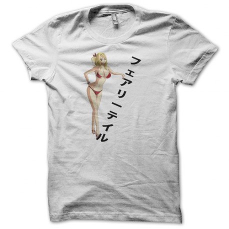 T-shirt Fairy Tail bikini フェアリーテイル white