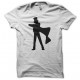 Tee shirt Detective Conan silhouette 名探偵 コナン blanc