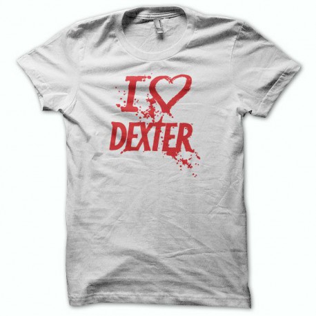 Tee shirt  love DEXTER rouge/blanc