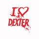 Camiseta love DEXTER rojo/blanco