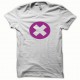 Tee shirt Censure rose/blanc