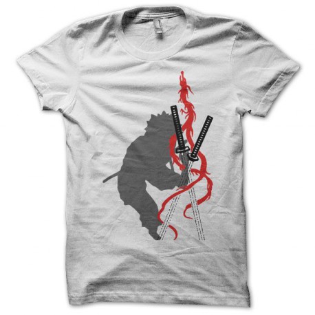 camiseta Gamaran dragon katana 我間乱 blanco