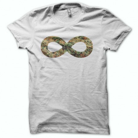 Tee shirt Marijuana infini vert/blanc