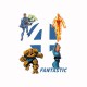 Tee shirt Les Quatre Fantastiques Fantastic Four blanc