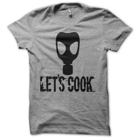 Tee shirt Breaking bad let's cook noir/gris
