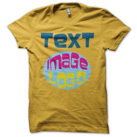 Tee shirt Apple Dj jaune/noir
