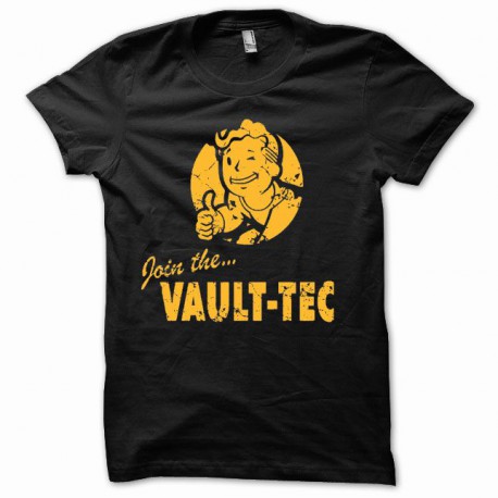Tee shirt fallout vault-tec noir