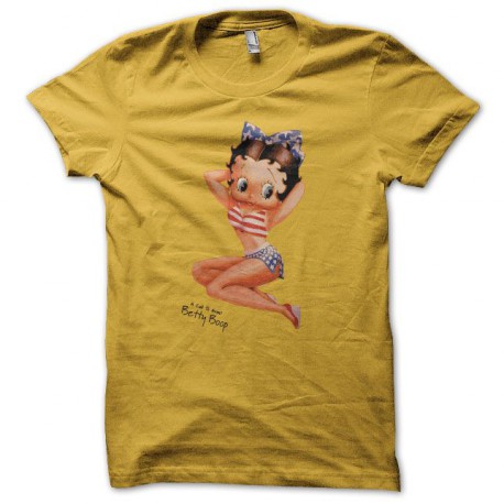 camiseta betty boop amarillo