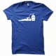 Tee shirt Tonneau de biere blanc/bleu royal