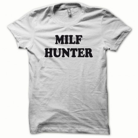 Tee shirt MILF Hunter noir/blanc