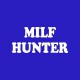 Tee shirt MILF Hunter blanc/bleu royal