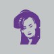 Tee shirt Boy George violet/gris