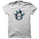 Tee shirt Bleach blue burn skull ブリーチ blanc