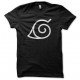 Tee shirt Naruto - ナルト - symbole Konoha blanc/noir