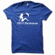 Tee shirt MILF Huntsman blanc/bleu royal
