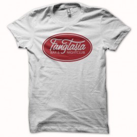 Camiseta True Blood logo fangtasia blanco