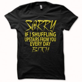 camiseta LMFAO Shufflin every day bitch negro