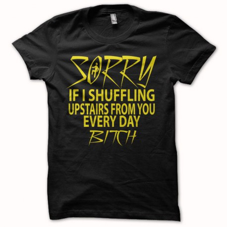 T-shirt LMFAO Shufflin every day bitch black