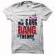 camiseta gang bang theory parodia The Big Bang Theory blanco