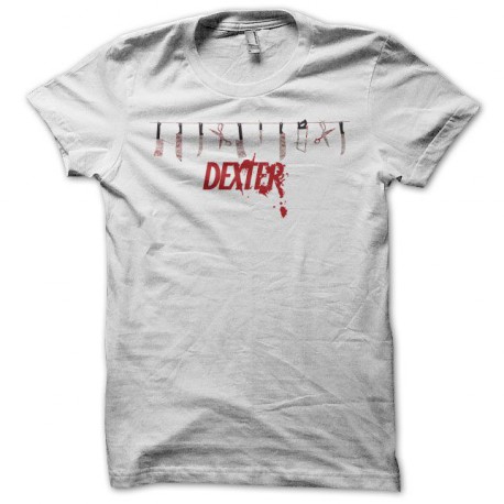 Camiseta Dexter ustensilios blanco
