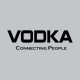 Tee shirt Vodka Connecting People noir/gris