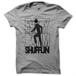 T-shirt LMFAO Party Rock Anthem  everyday i'm shufflin black/gray