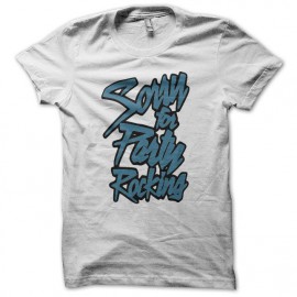 Tee shirt LMFAO Party Rock Anthem every day i m shufflin blanc