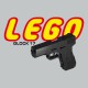 Tee shirt glock 17 lego  noir/gris