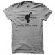 camiseta  Les Nuls Mizou Mizou parodie Johnny Walker gris