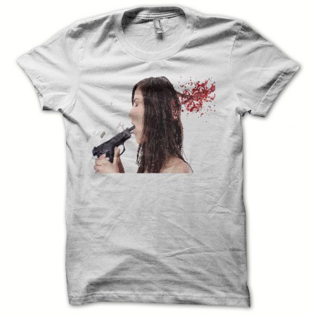 Tee shirt suicide girl blanc