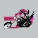 Tee shirt Easy Rider noir/gris