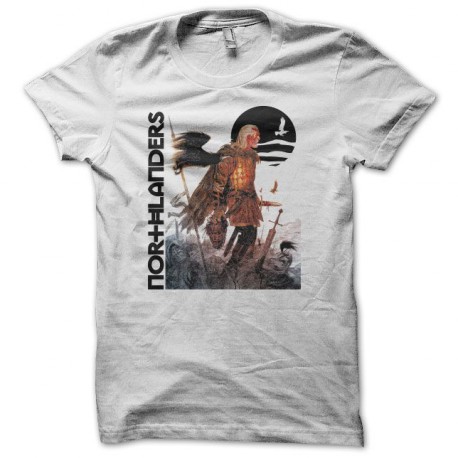 Tee shirt Northlanders eagle black moon blanc
