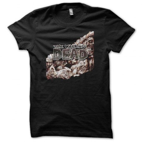 Tee shirt The Walking Dead comics noir